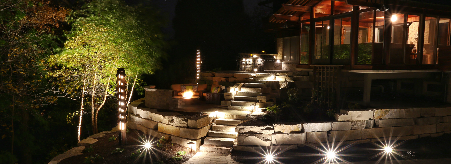 Custom outdoor lighting investments services